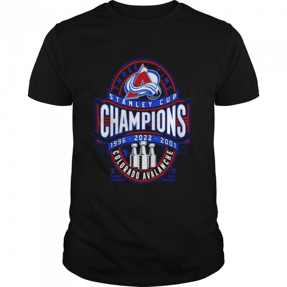 Colorado Avalanche 3Time Stanley Cup Champions Clear The Puck Shirt
